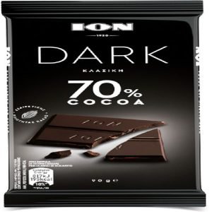 Ίον Σοκολάτα Dark 70% Κακάο 90gr